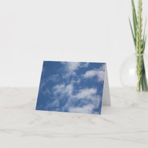 Cloud Shapes Photo Note Card