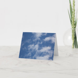 Cloud Shapes Photo Note Card