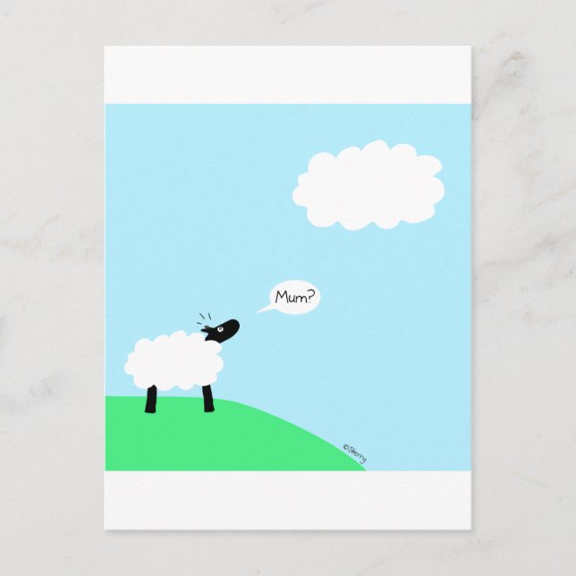 Cloud Sheep Postcard (Front)
