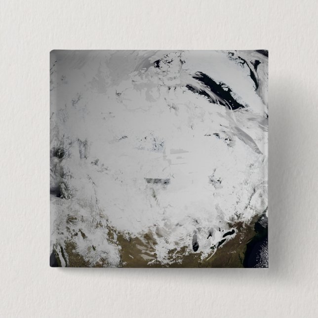 Cloud simulation of a single day 2 inch square button (Front)