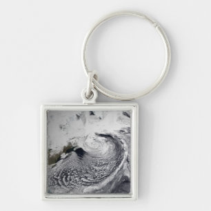 Cloud simulation of a single day 3 keychain