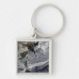 Cloud simulation of a single day 4 keychain