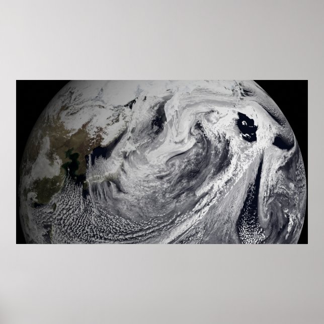 Cloud simulation of a single day 4 poster (Front)