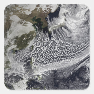 Cloud simulation of a single day 4 square sticker