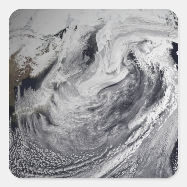 Cloud simulation of a single day square sticker (Front)