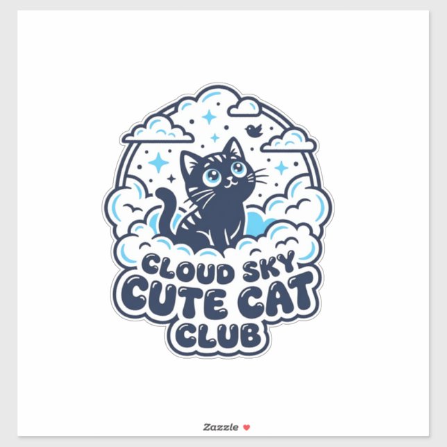Cloud Sky Cute Cat Pet Lover Shirt Art - Cloud Sky (Sheet)