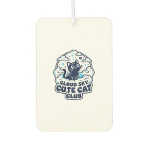 Cloud Sky Cute Cat Pet Lover Shirt Art - Cloud Sky Air Freshener