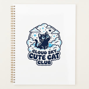 Cloud Sky Cute Cat Pet Lover Shirt Art - Cloud Sky Planner