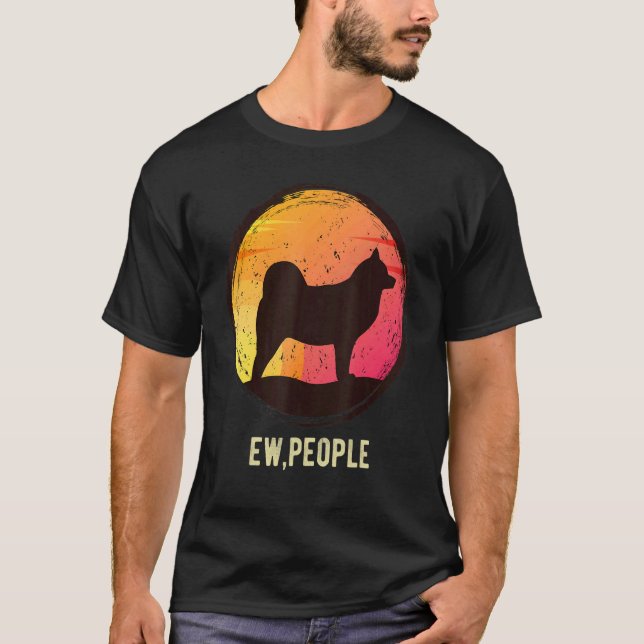 Cloud Spitz German Spitz Retro 1 T-Shirt (Front)