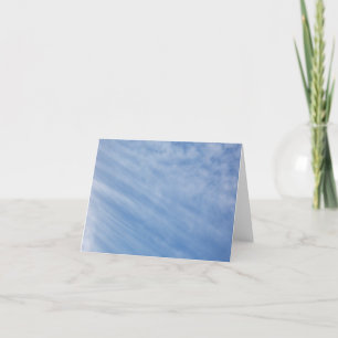 Cloud Streaks Photo Blank Cards
