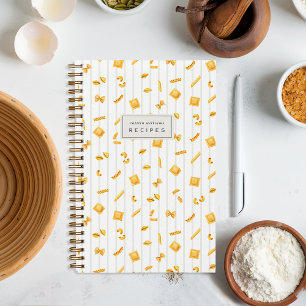 Cloud Stripe Cahier de recettes personnalisé de
