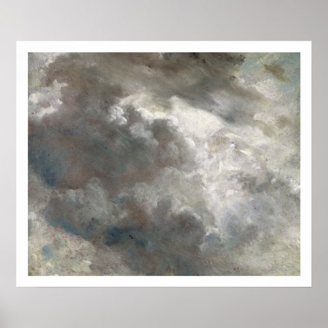 Cloud Study, 1821 (oil on paper laid down on paper Poster (Front)
