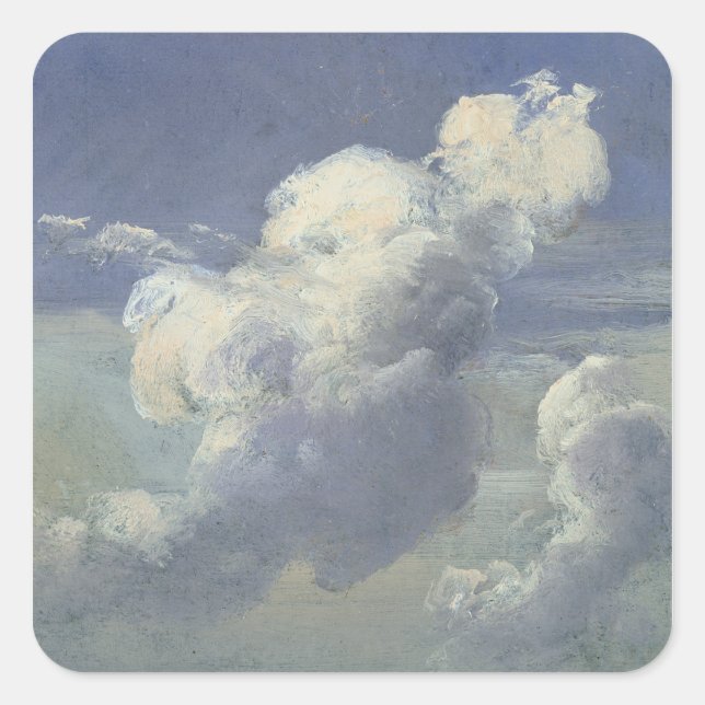 Cloud Study, 1832 Square Sticker (Front)