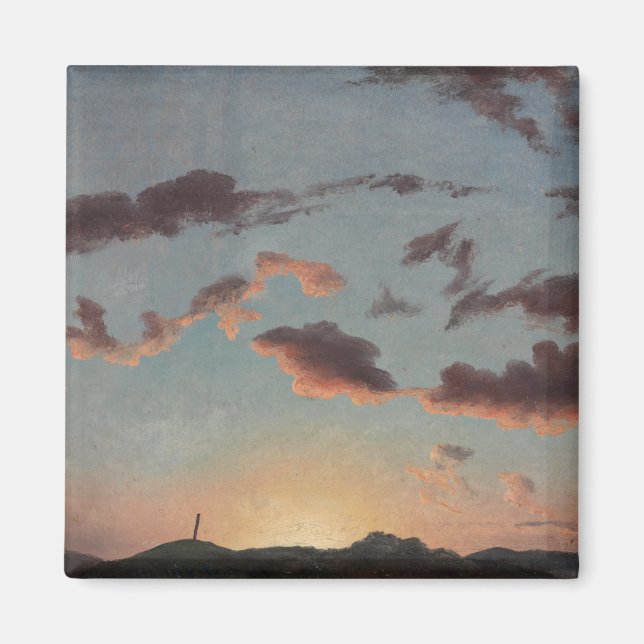 Cloud Study (Clouds in the Sky) (by Knud Baade) Magnet (Front)