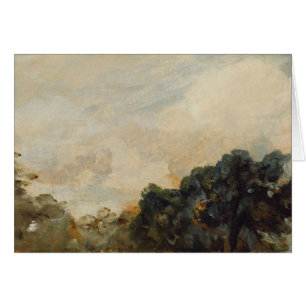 Cloud Study with Trees, 1821 (oil on paper laid do