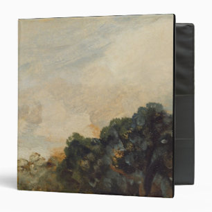 Cloud Study with Trees, 1821 (oil on paper laid do Binder