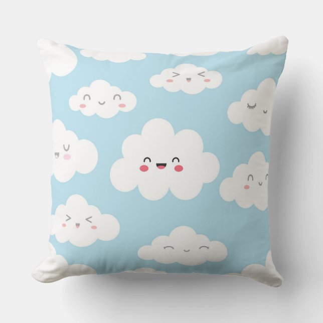 Cloud Throw Pillow (Front)