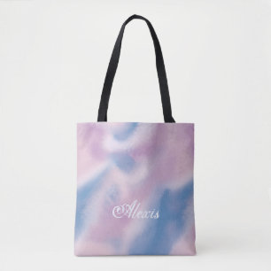 Cloud Tie Dye Printed Personalized Tote