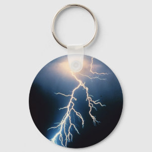 Cloud to Ground Lightning Keychain