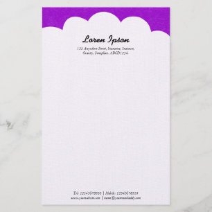 Cloud Top - Purple Stationery