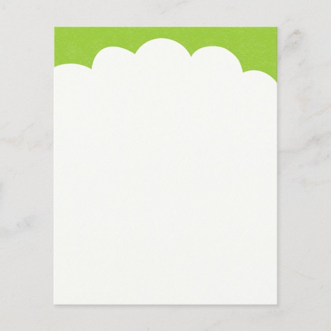 Cloud Tops - Martian Green Flyer (Front)