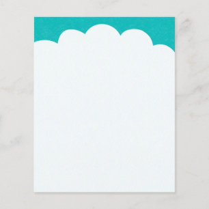 Cloud Tops - Turquoise Flyer