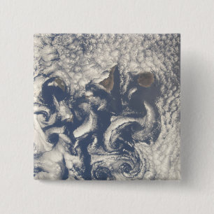 Cloud vortices in the area of the Canary Island 2 Inch Square Button