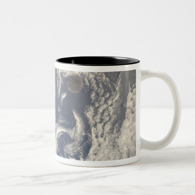 Cloud vortices in the area of the Canary Island Two-Tone Coffee Mug (Right)