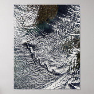 Cloud vortices off Cheju Do, South Korea 2 Poster