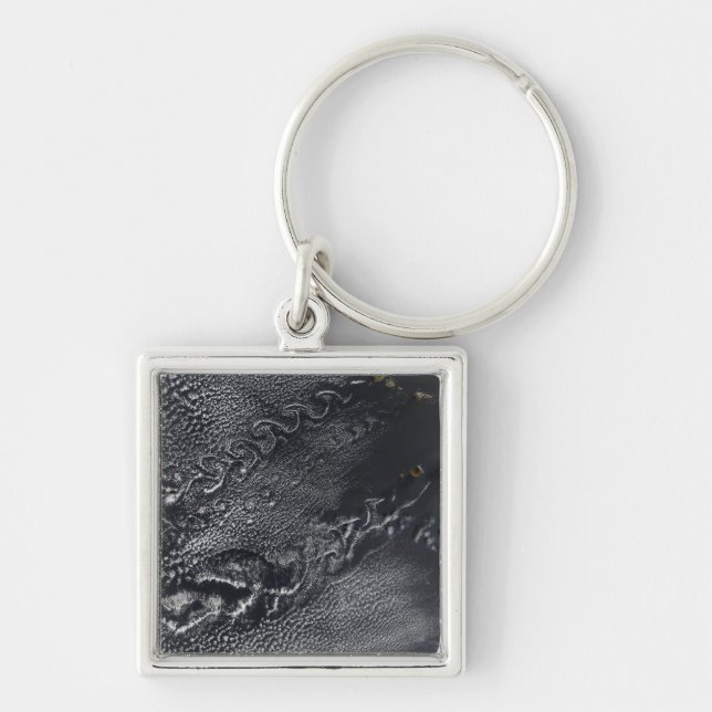 Cloud vortices over the Cape Verde islands Keychain (Front)