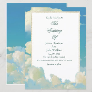 Cloud Wedding Invitation