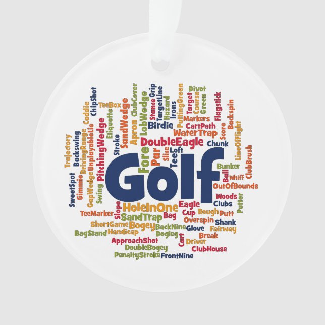 Cloud Word de golf (devant)