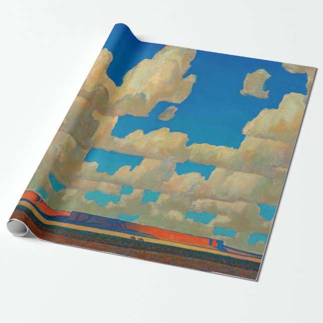 Cloud World by Maynard Dixon Wrapping Paper (Unrolled)