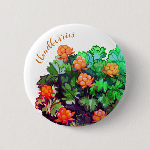 Cloudberries 2 Inch Round Button