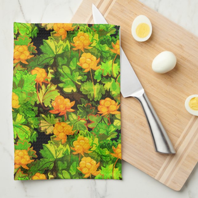 Cloudberries Kitchen Towel (Quarter Fold)