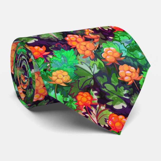 Cloudberries Tie (Rolled)