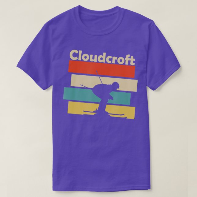 Cloudcroft New Mexico Retro Ski  T-Shirt (Design Front)
