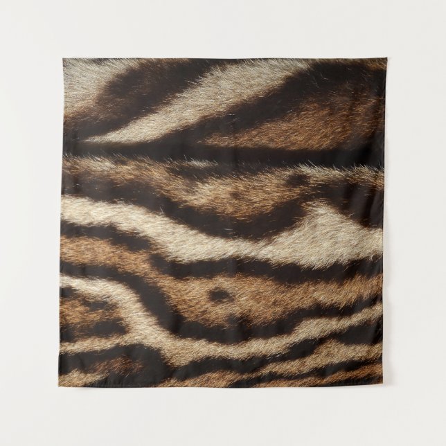 Clouded leopard fur, exotic pattern. tapestry (Front)