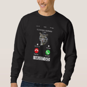 Clouded Leopard Is Calling Genus Panther Felidae C Sweatshirt