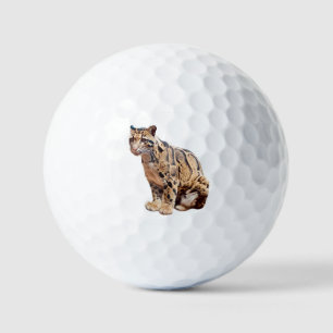 clouded leopard photograph jungle big cat animal   golf balls