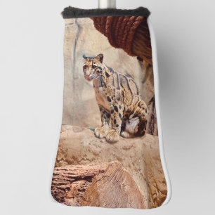 clouded leopard picture nature wildlife exotic golf head cover
