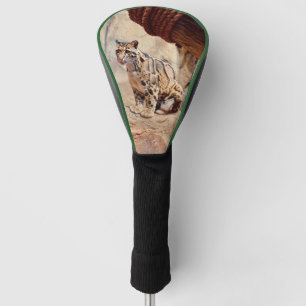 clouded leopard picture nature wildlife exotic golf head cover