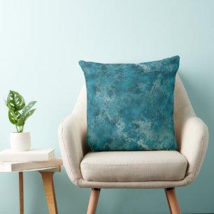 Clouded Marble Stone Throw Pillow