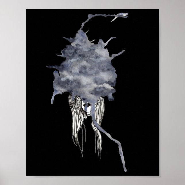 Clouded Sticker  Poster (Front)