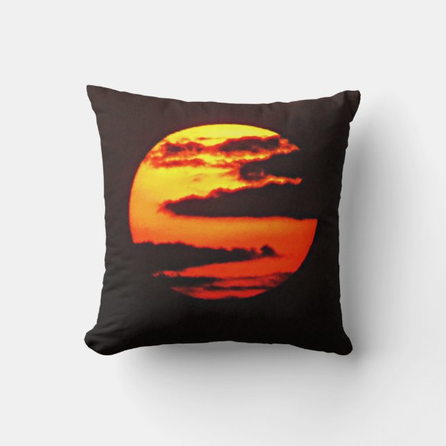 Clouded Sun Throw Pillow (Front)