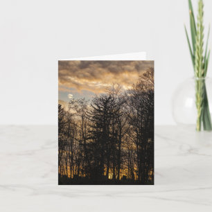 Clouded  Sunset Card