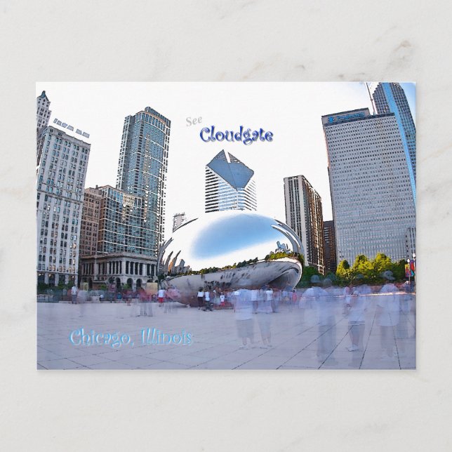 Cloudgate - Chicago, Illinois Postcard (Front)