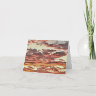 Clouds 1 thank you card