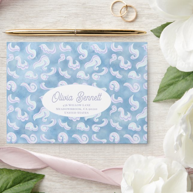 Clouds Abstract Design Envelope (Wedding)