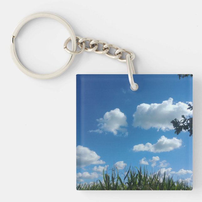 Clouds And Blue Sky Keychain (Front)